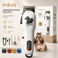 Máquina de tosa pet branca Inova com pentes e acessórios